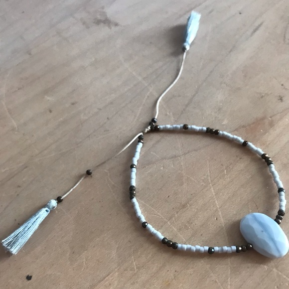 Chan Luu Blue Bead Adjustable Bracelet with Pouch - Picture 4 of 8